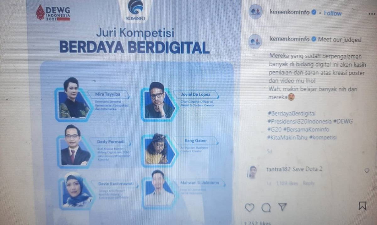 Postingan IG Kominfo Digeruduk Netizen