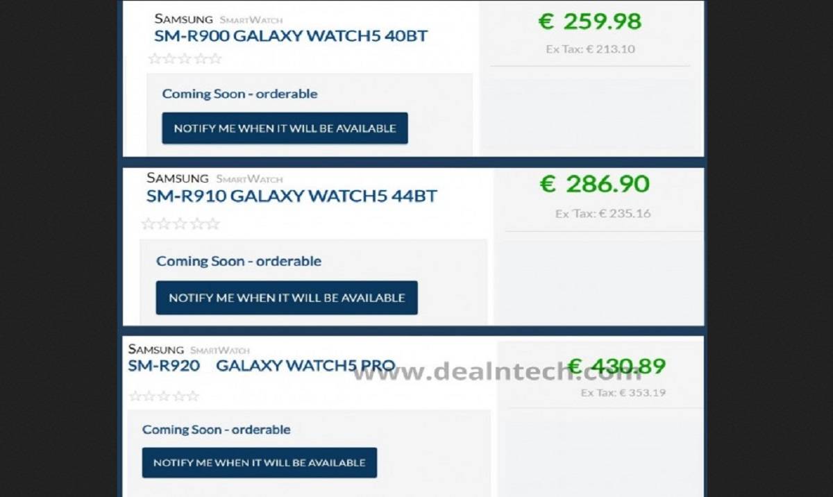 Harga Samsung Galaxy Watch 5 dan Watch 5 Pro Terungkap