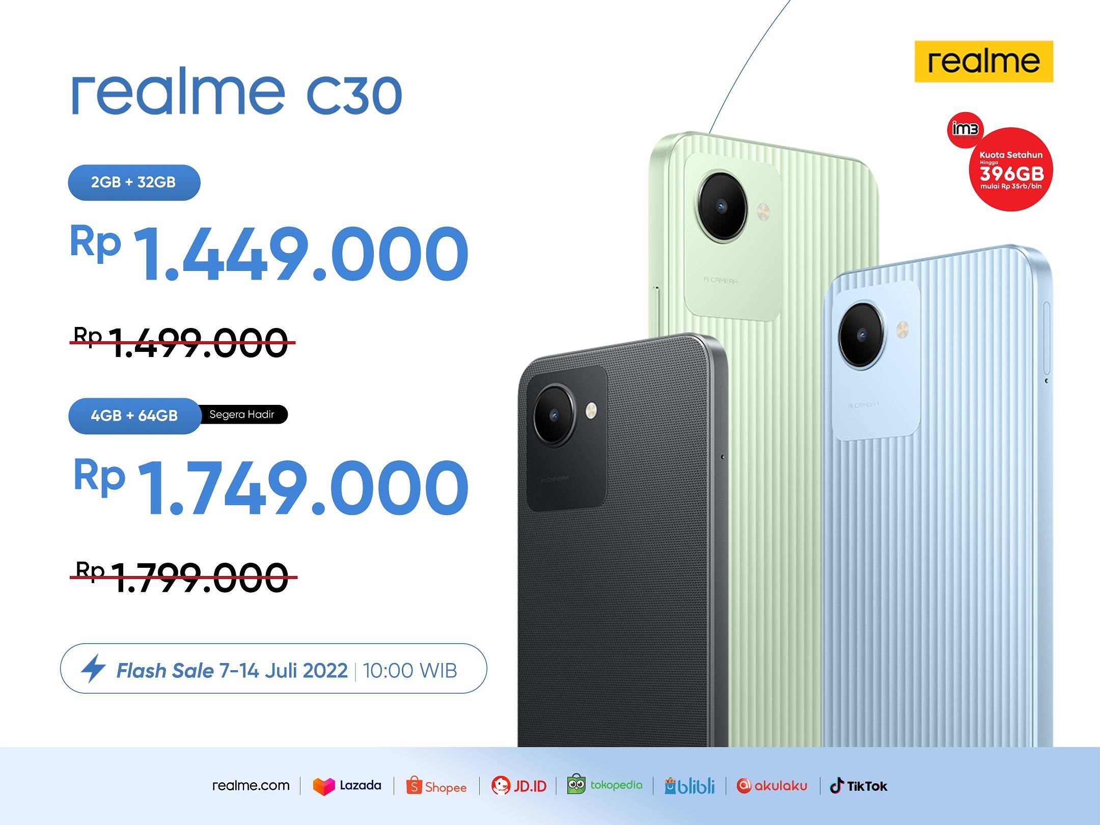 Realme C30 Hadirkan Desain Paling Stylish