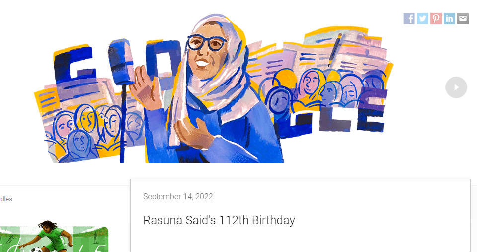 Google Doodle Pajang Pahlawan Nasional Rasuna Said