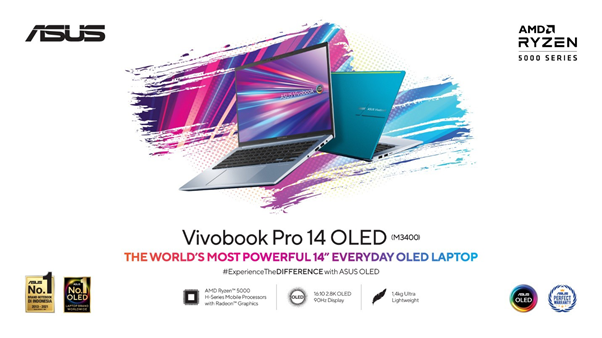 ASUS Vivobook Pro 14 OLED (M3400), Laptop Sehari-hari yang Bertenaga