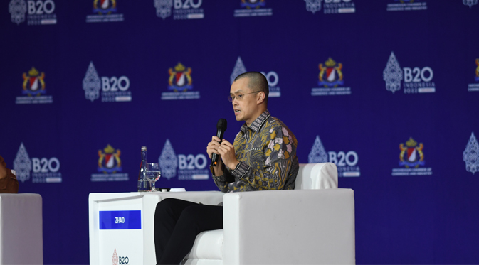 Hadir di B20 Summit Indonesia 2022, Ini Pesan CEO Binance untuk Pelaku Industri