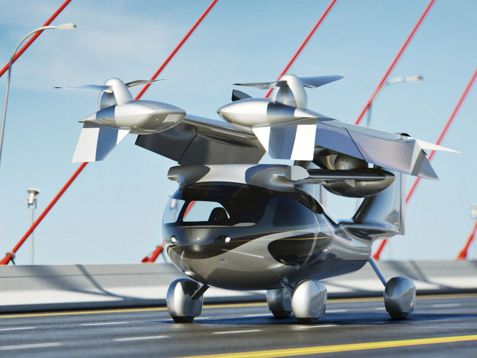 ASKA A5, Kendaraan Hybrid yang Bisa Terbang dan Melaju di Darat