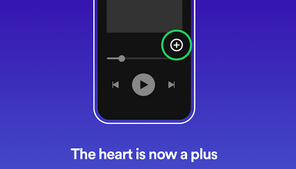Spotify Hapus Tombol “Heart”, Diganti dengan “Tanda Plus”