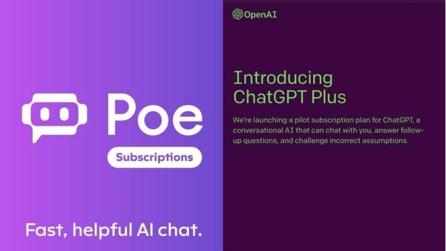 Poe Quora, Chatbot Berbayar dengan GPT-4 dan Claude+