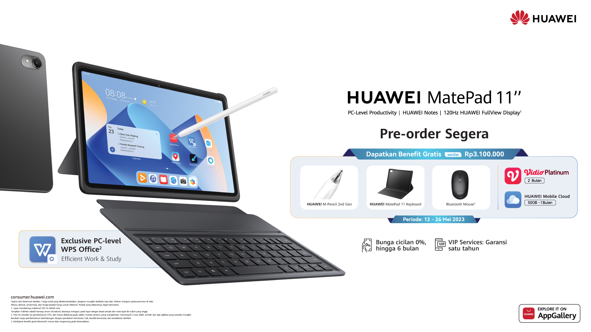 Huawei Akan Luncurkan MatePad 11 2023, Tablet Rasa PC