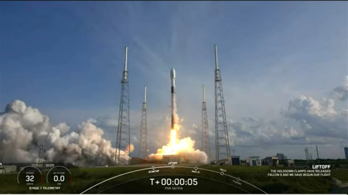 Sempat Molor, Peluncuran Satelit Satria-1 Akhirnya Terlaksana