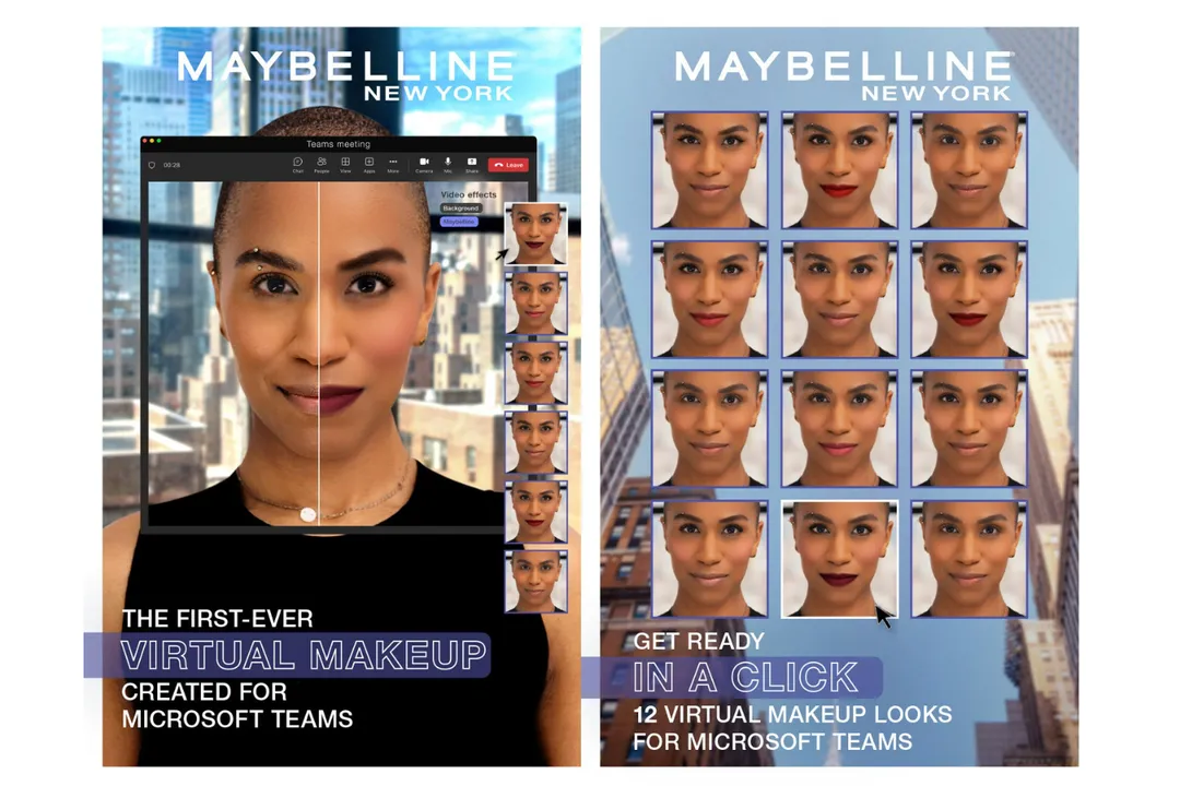 Microsoft Teams Gandeng Maybelline Tambahkan Fitur Filter Makeup