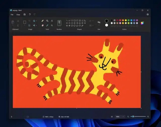 Microsoft Luncurkan Mode Gelap di Aplikasi Paint untuk Pengguna Windows 11