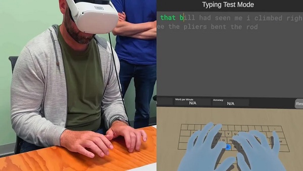 Gunakan Headset Quest 2, Mark Zuckerberg Jajal Ngetik Pakai Keyboard Virtual