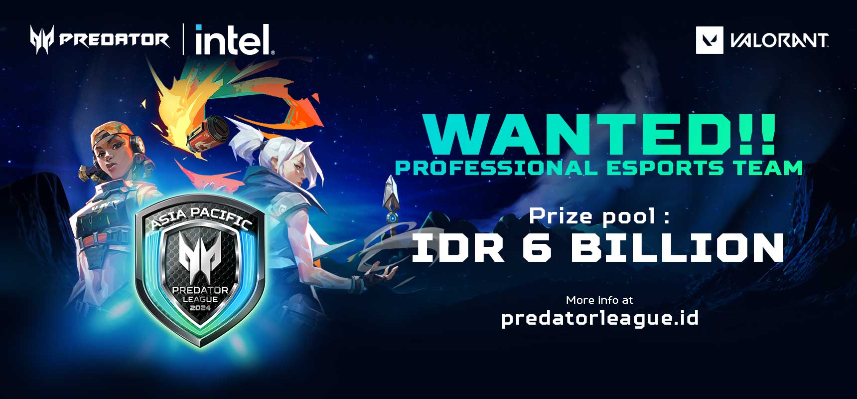 Wakili Indonesia di Ajang Grand Final Asia Pasific Predator League 2024, Acer Cari Tim Valorant