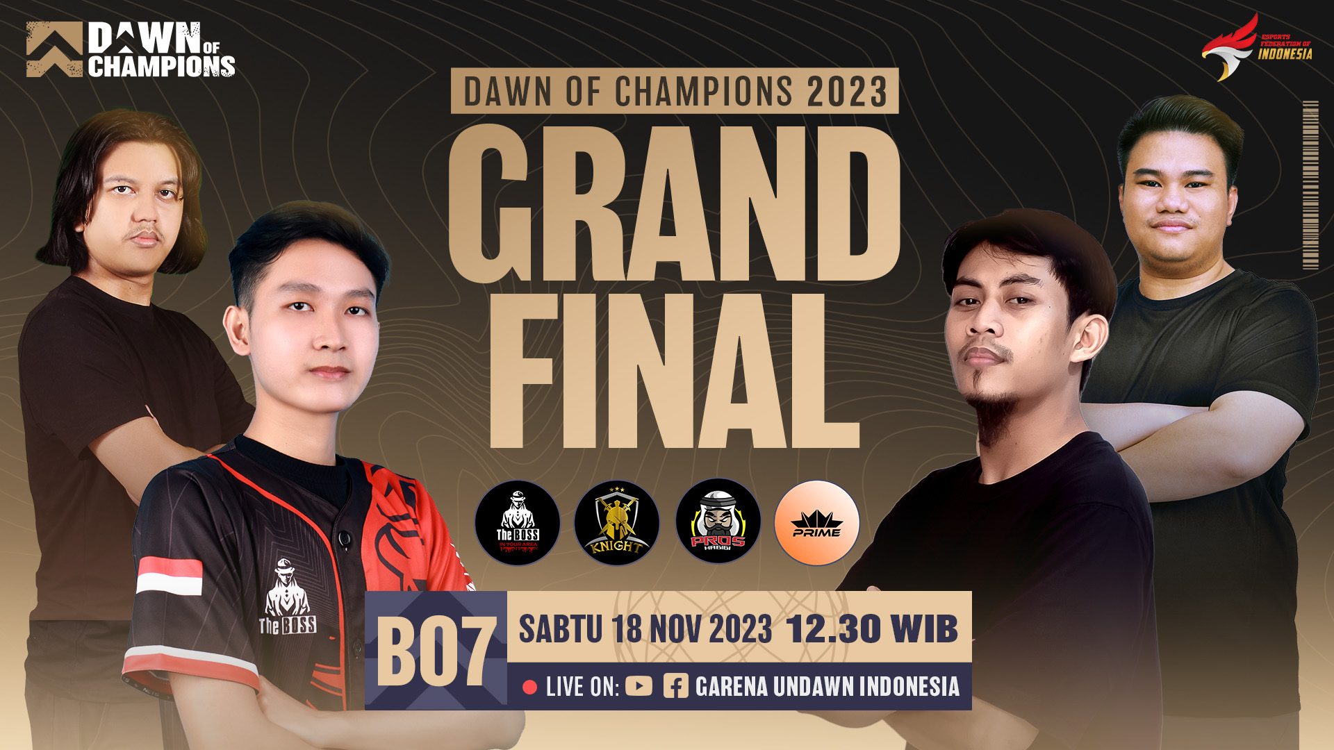 4 Squad Rebutkan Prize Pool Ratusan Juta Rupiah di Grand Final Dawn of Champions