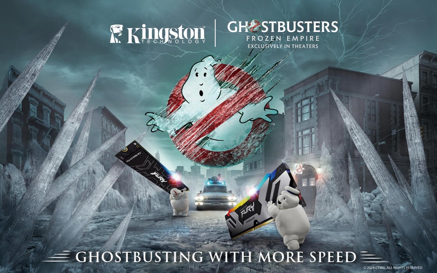 Kingston Technology dan Sony Pictures Kolaborasi di Film Ghostbusters: Frozen Empire