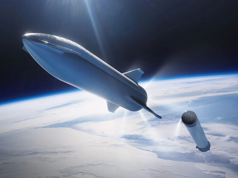 SpaceX Pamer Momen Starship saat Berada di Luar Angkasa