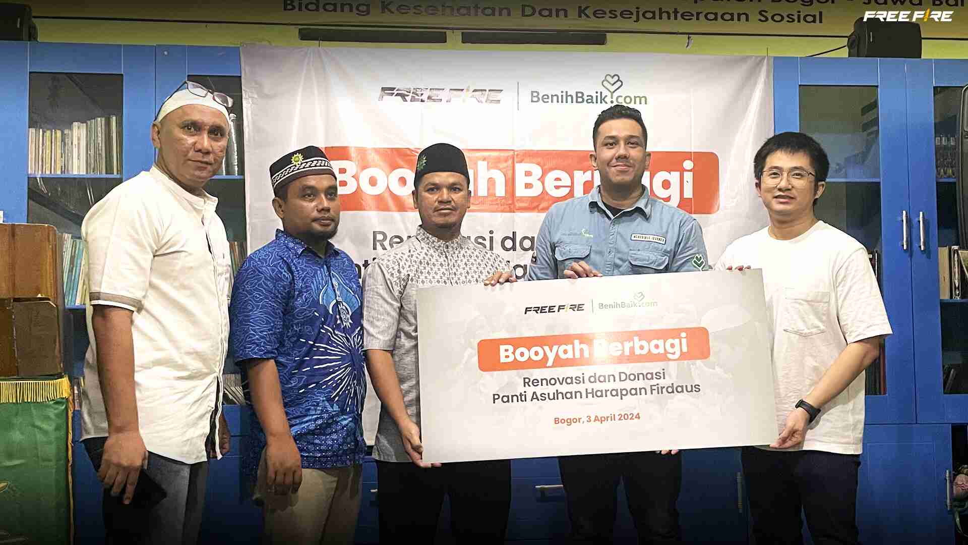 Free Fire dan Garena Berikan Donasi untuk Perbaikan Panti Asuhan di Bogor