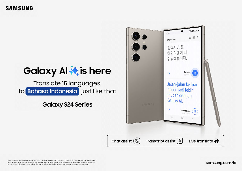 Sudah Ada Bahasa Indonesia, Penggunaan Galaxy AI Makin Optimal di Galaxy S24 Series