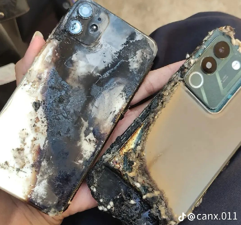 Cerita Netizen iPhone dan Vivo Terbakar Gara-Gara Overheating