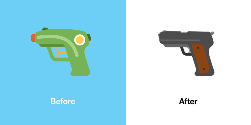 X Diam-Diam Ganti Emoji Pistol Mainan dengan Pistol Sungguhan
