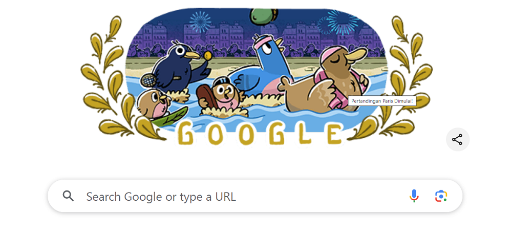 Google Doodle Meriahkan Pembukaan Olimpiade Paris 2024