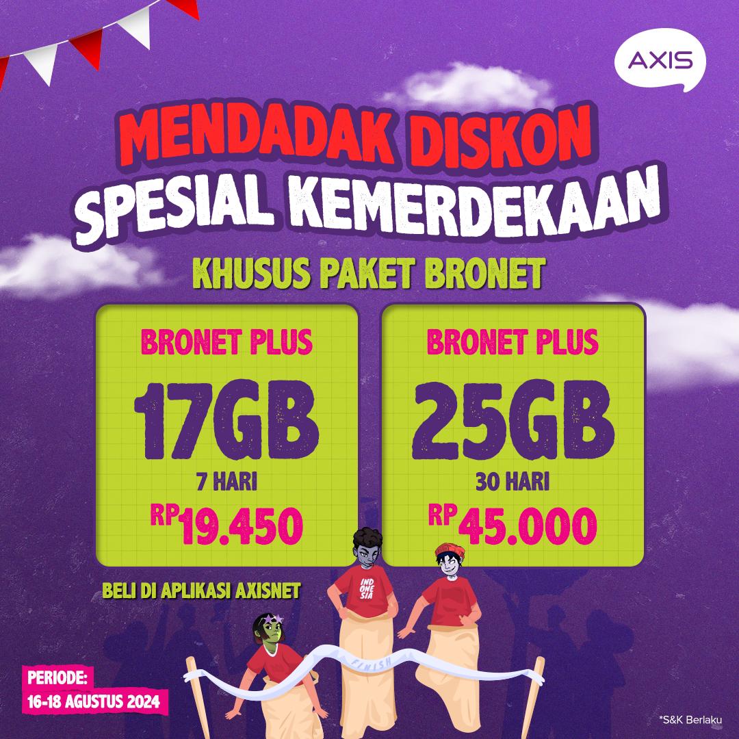 HUT RI, Cek Promo Paket Internet XL Axiata, XL SATU, dan AXIS