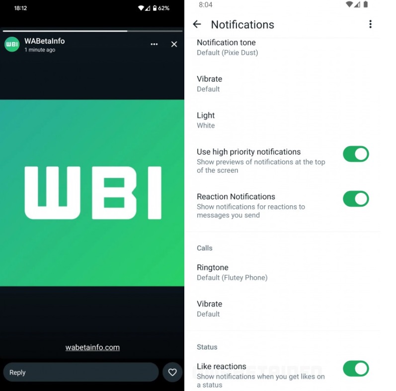 WhatsApp Jajal Fitur Like di Status Update