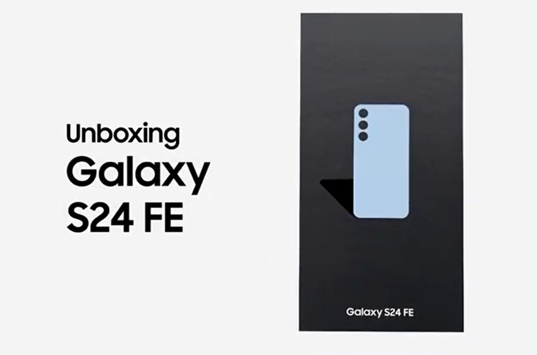 Señal del Samsung Galaxy S24 FE lanzada a través de unboxing de video