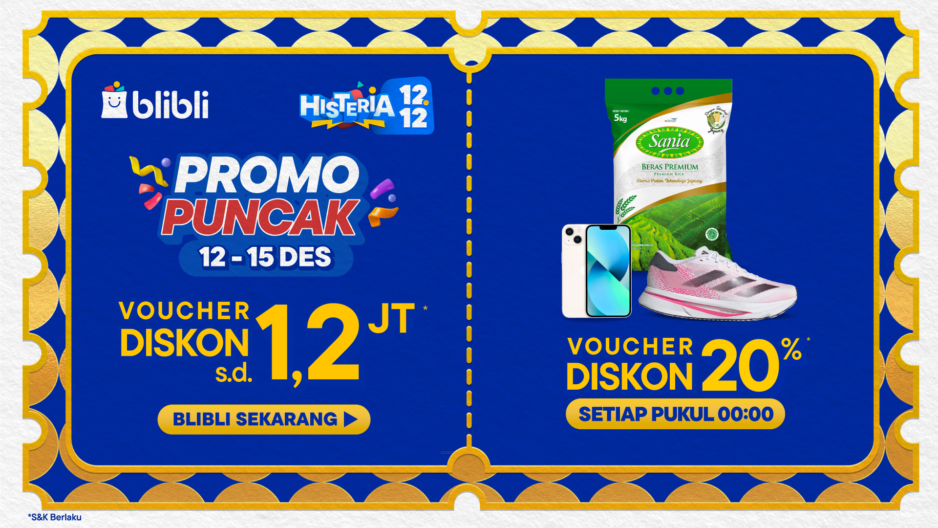 4 Rekomendasi Kategori Produk Banjir Diskon di Blibli Histeria 12.12