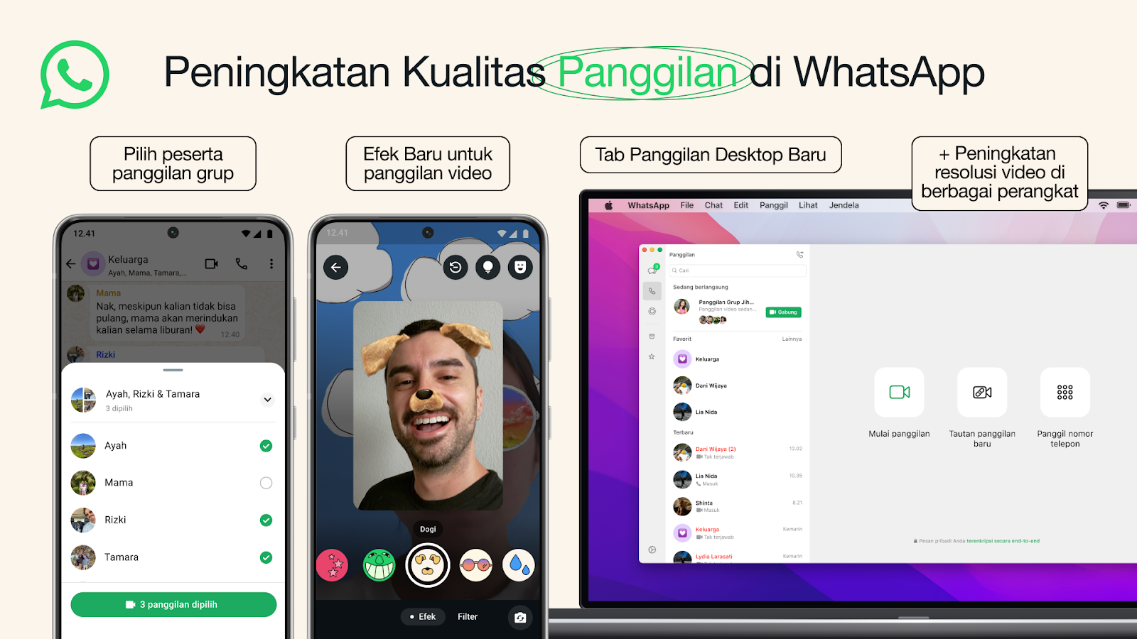 Fitur Panggilan Terbaru di WhatsApp Ramaikan Momen Liburan