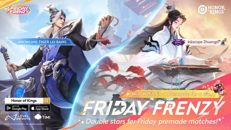 Honor of Kings Gelar Event Friday Frenzy, Mabar Asyik, Skin Fantastik!